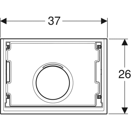 115.424.00.1 Декоративный комплект для встраиваемой раковины Geberit ONE Geberit  - Вид №2