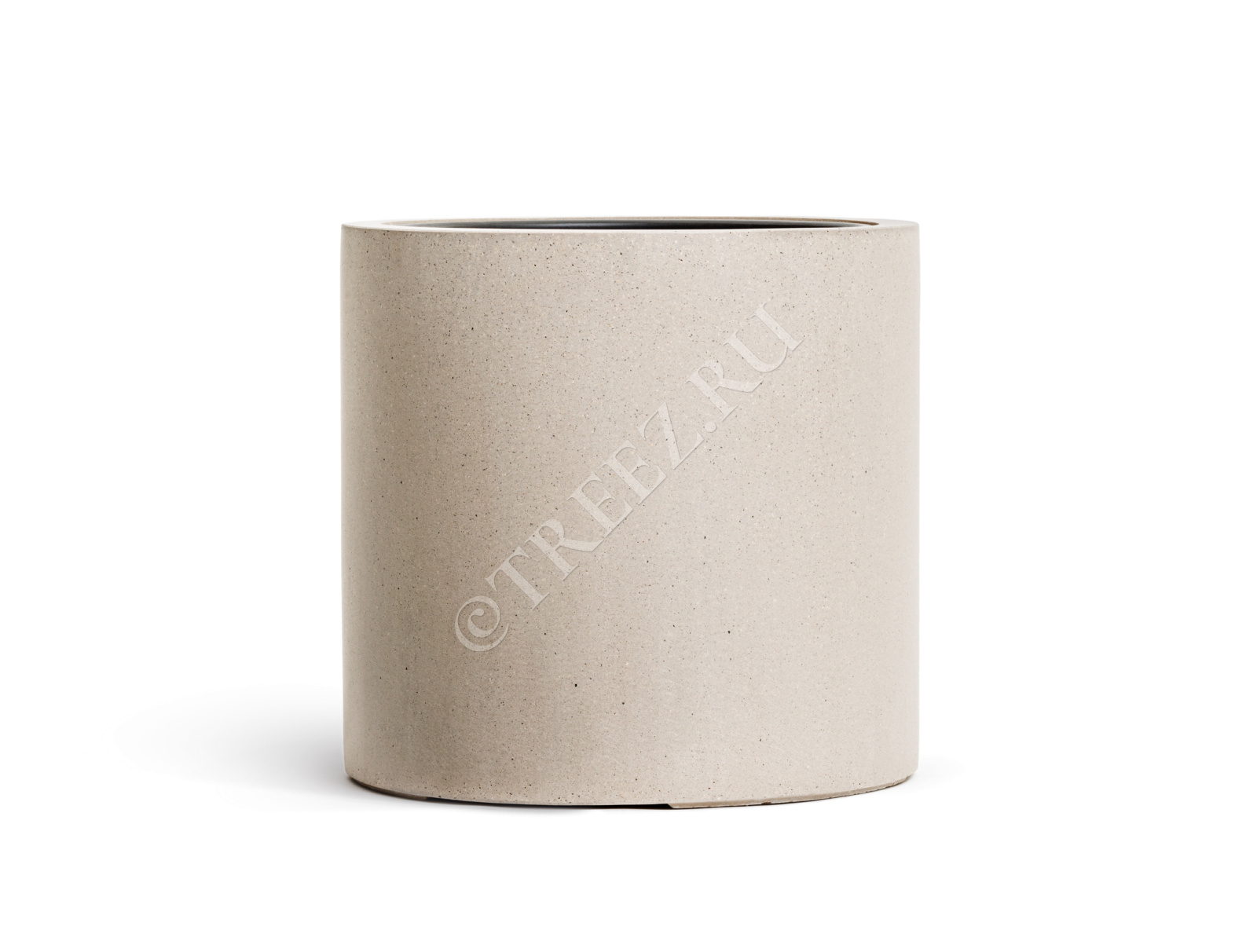 41.3320-02-028-BE-53 Кашпо  Effectory - серия Beton - Цилиндр - Белый песок Цветочная коллекция  - Вид №2