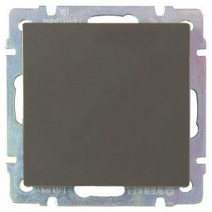17783881 Выключатель проходной встраиваемый Werkel 1 клавиша, цвет серо-коричневый Отсутствует