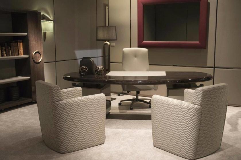 HUGUES CHEVALIER Стол из лакированного дуба Haussmann sun-id-1493926 - Вид №3