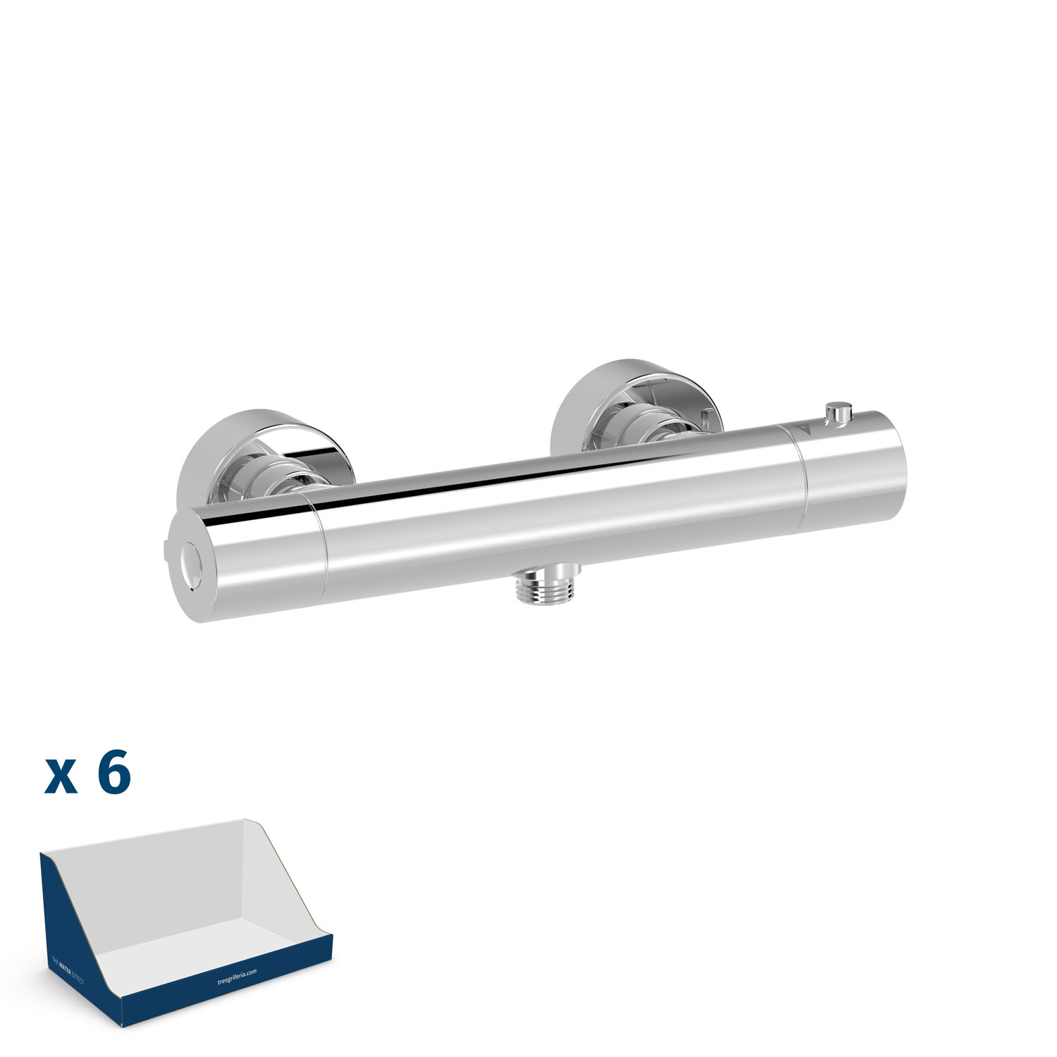 ОСНОВАНИЕ ПЛЮС настенный термостатический смеситель для душа-21616401BX TRES Base