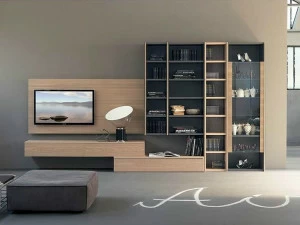 Fimar Отдельностоящий книжный шкаф с подставкой под телевизор Edis system