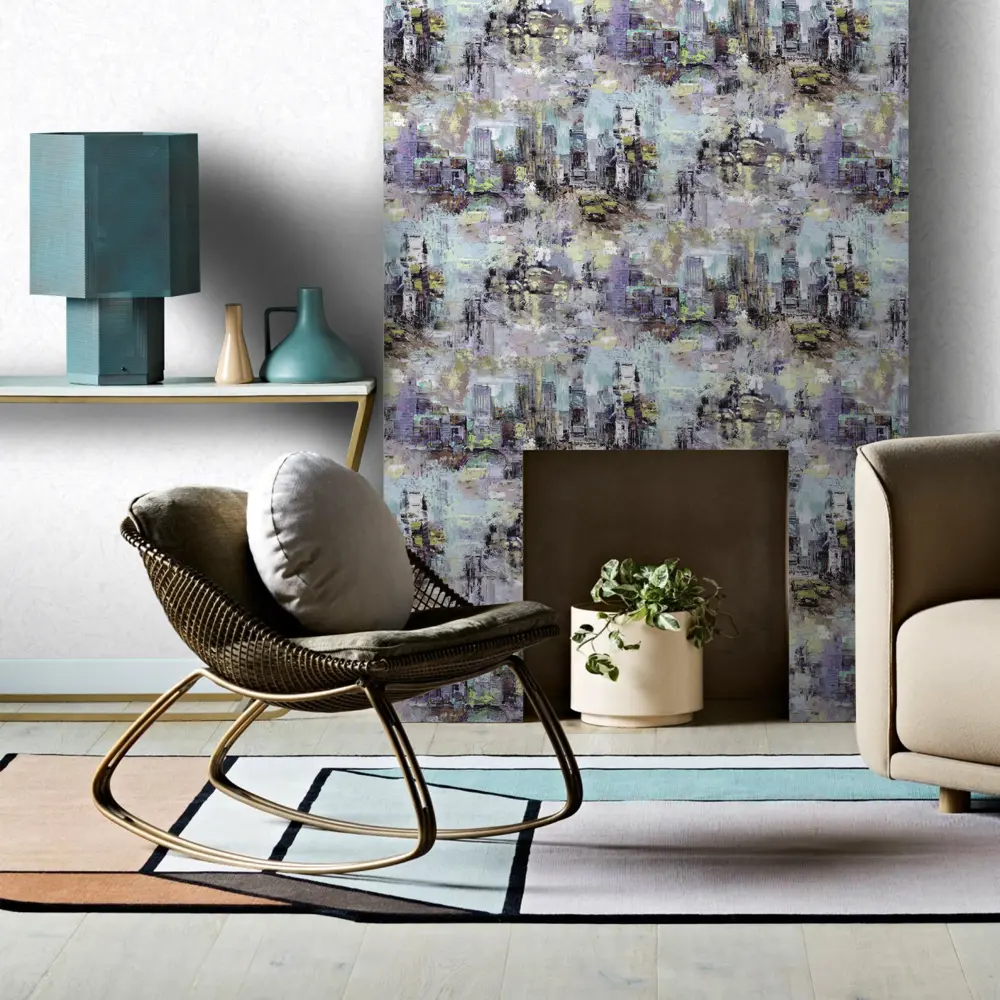 Обои флизелиновые Erismann Canvas голубые 1.06 м ЭР60473-04 STLM-2159214 - Вид №3