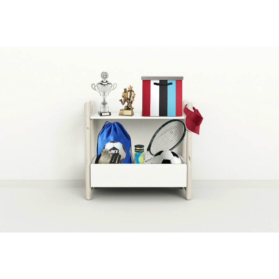 Гарнитур Mini D, 1 полка и 1 ящик-органайзер, белый, искусственно состаренный Flexa 812620490 - Вид №2