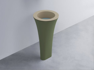 AMLA45-AV+AMPILT-PL+AMCOLT-AG Раковина Amedeo Tondo отдельностоящая cielo Enjoy + Amedeo