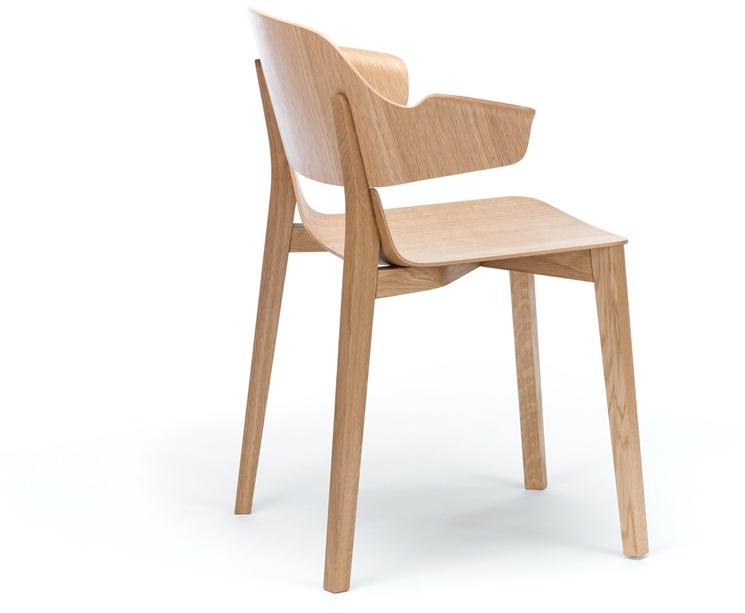 TON Деревянный стул с подлокотниками Leaf 321 437 - Вид №2