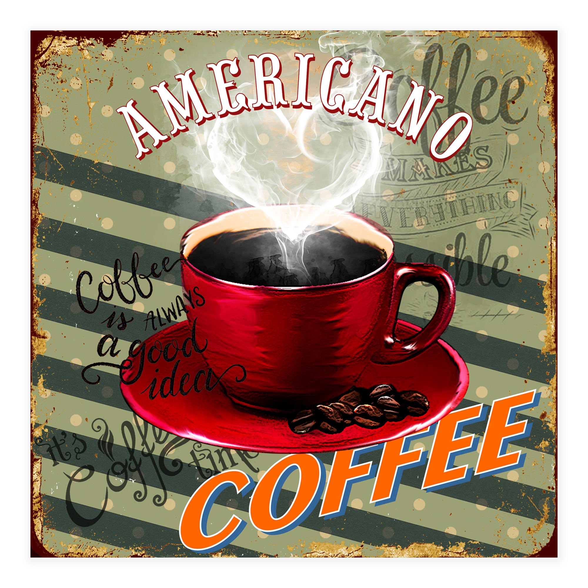 85999134 Картина на холсте Американо 30x30 см Santreyd  - Вид №1