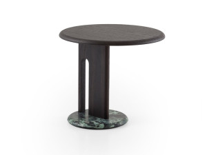 Журнальный столик с зеленой мраморной основой Alpi и деревянной рамой