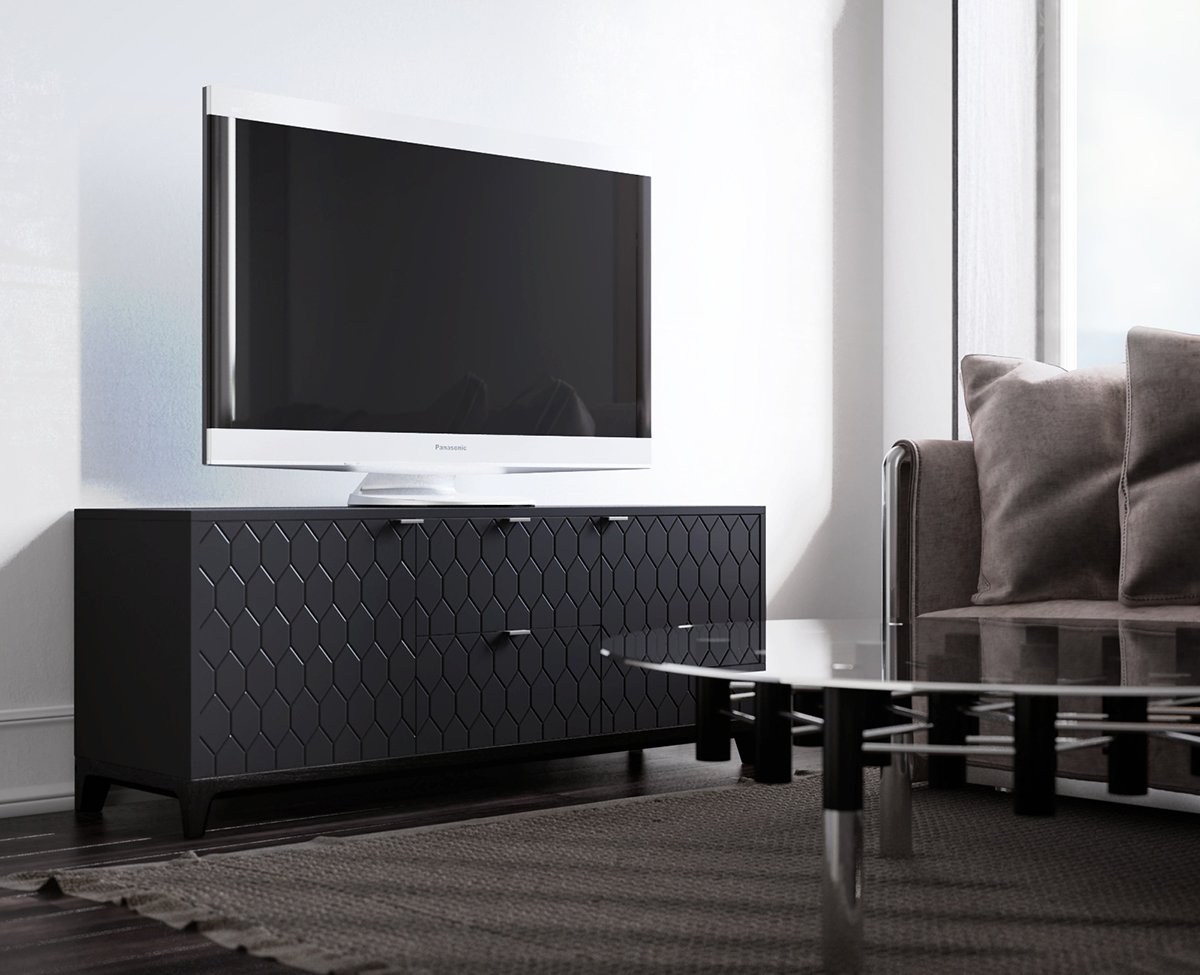 Тумба под телевизор с ящиками голубая Case THE IDEA  210244 Голубой  - Вид №3