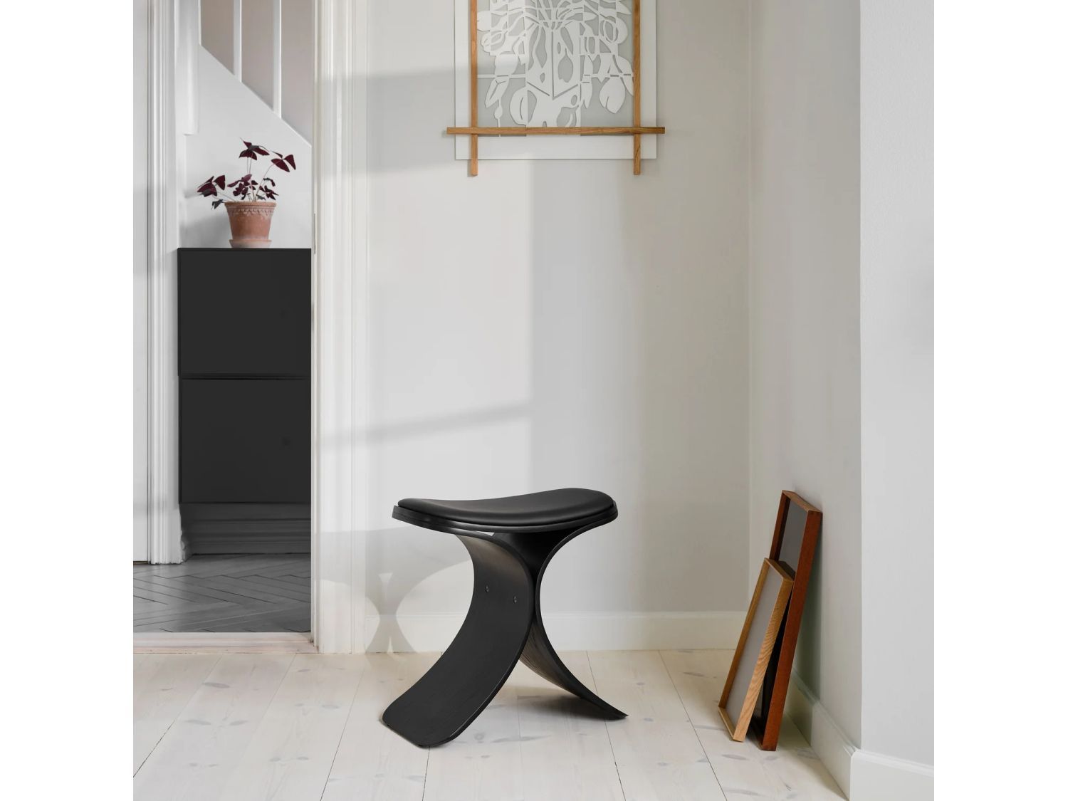 Дубовый стул с кожаным сиденьем Gejst Luno ARCH-00042405 - Вид №1