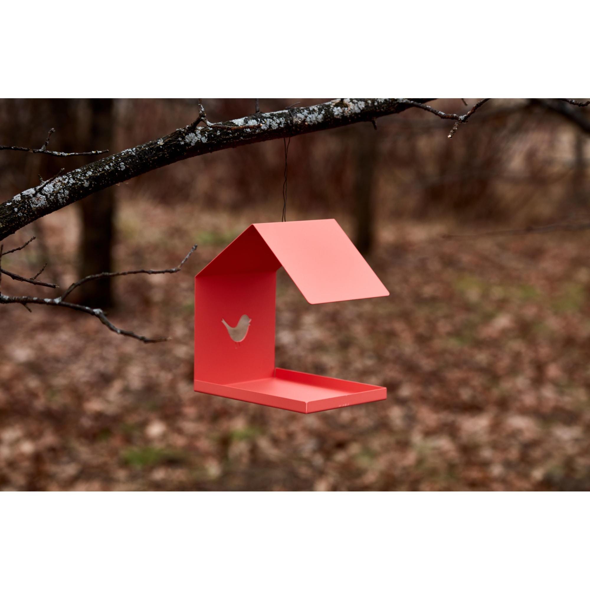 82585548 Кормушка для птиц цвет красный Santreyd  - Вид №1