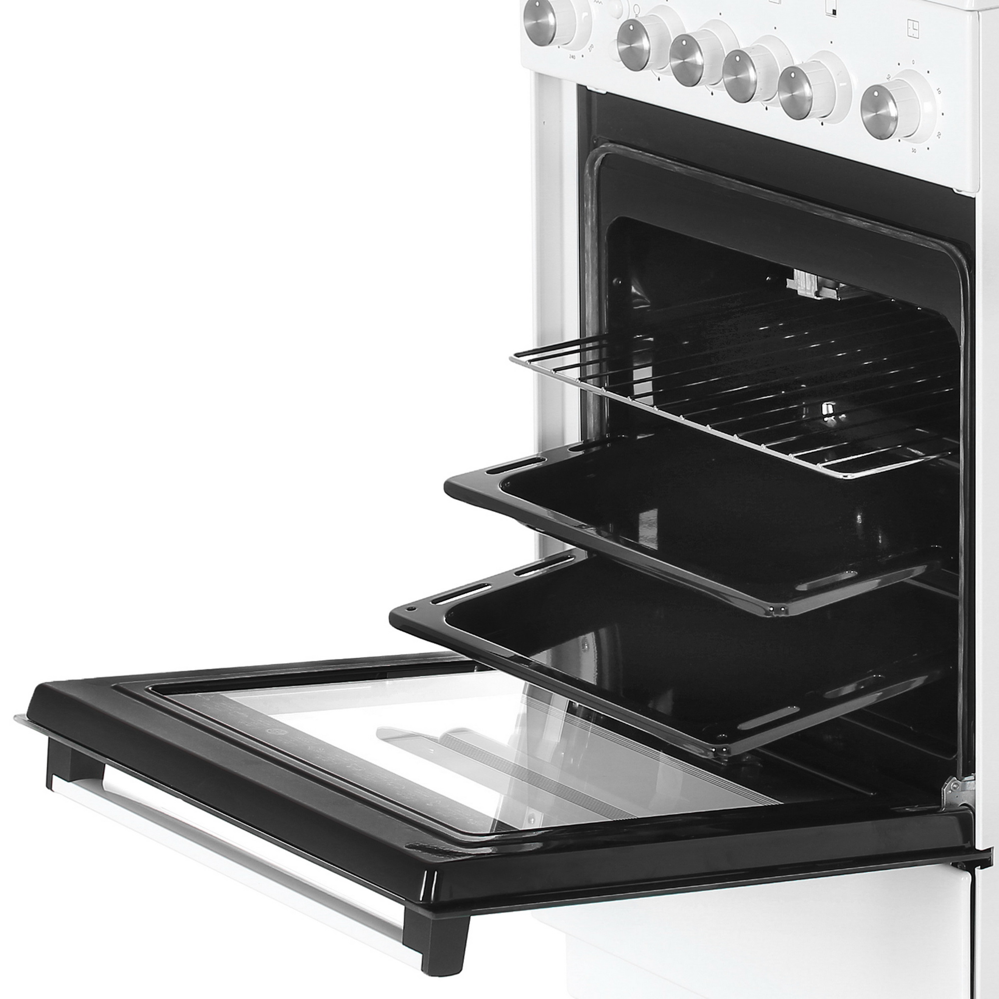 8195614 Газовая плита De Luxe 5040.30Г (КР) ЧР белый STDN-0131328 - Вид №5