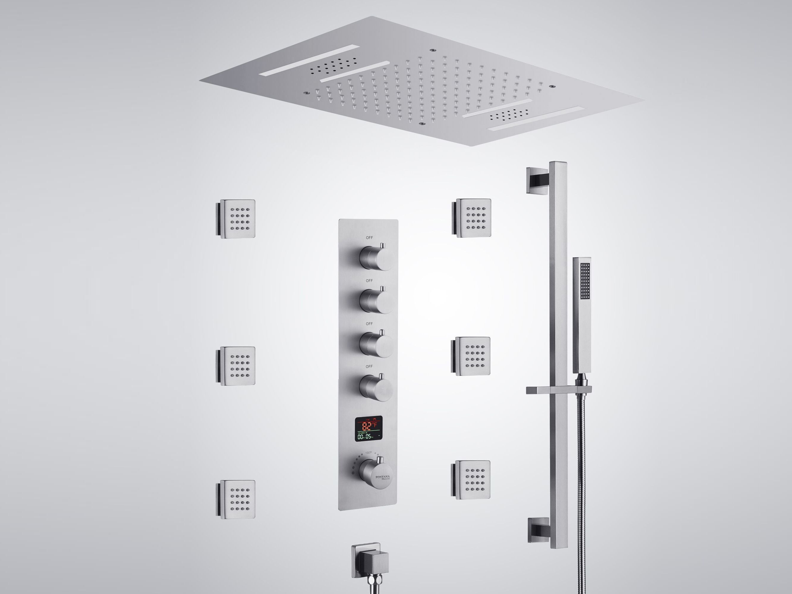 Электронный светодиодный душ Fontana Showers BOUCAU ARCH-00026172