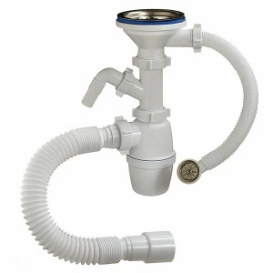 Сифон для керамогранит.мойки отвод с перелив. 3 1/2 40 А-5011 (О) А-5011