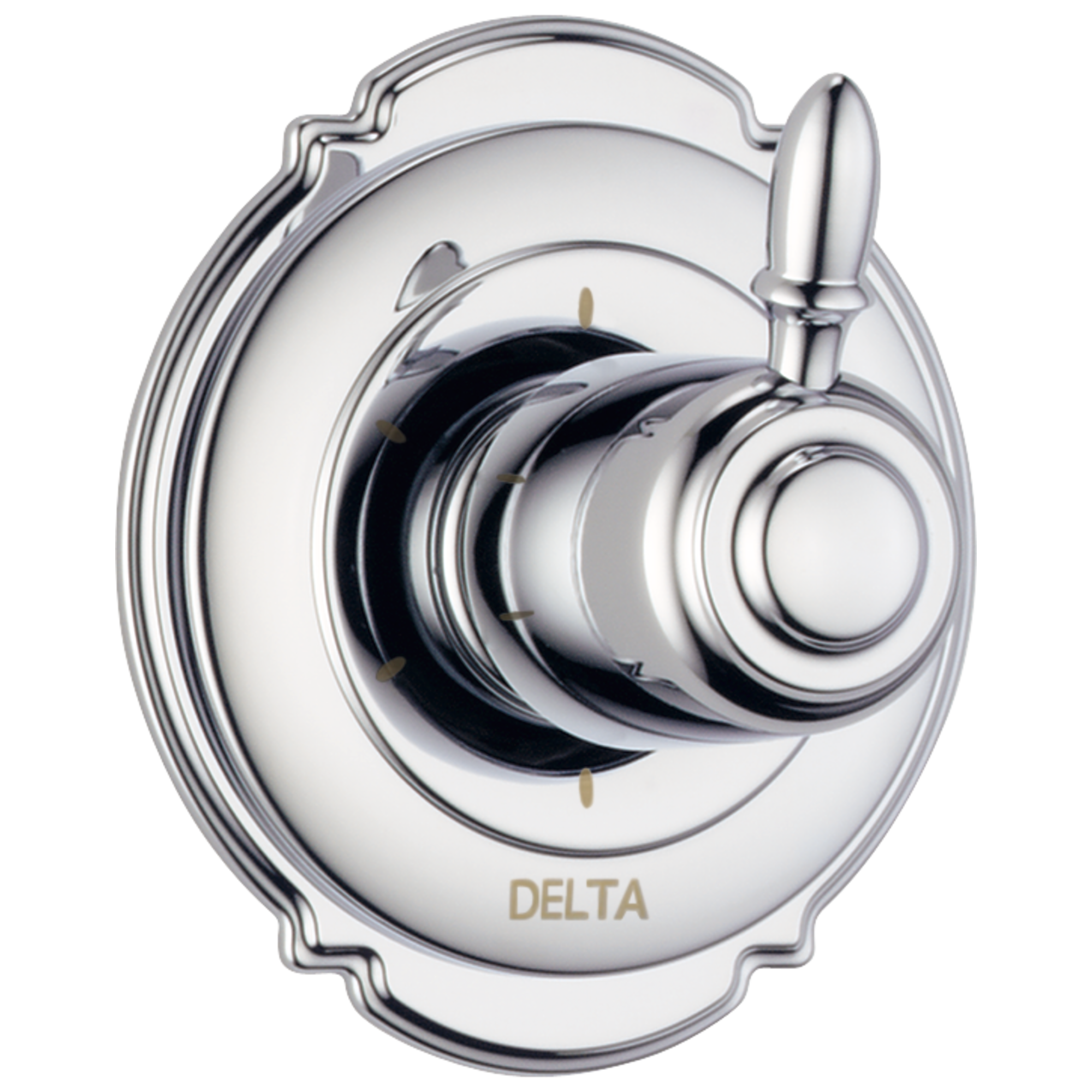 T11955 3-портовая переключающая накладка с 6 позициями Delta Faucet Victorian Хром