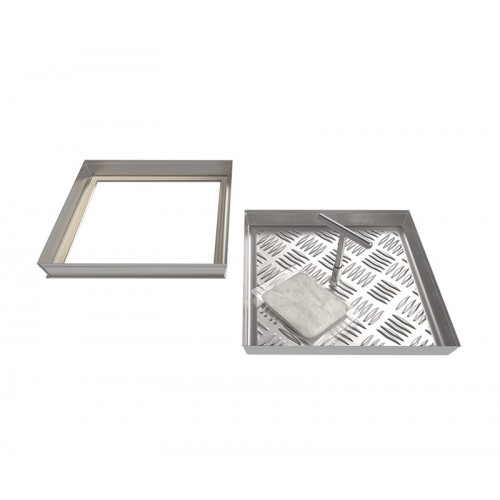 Напольный люк под плитку, съемный 400Х400 ВОЗРОЖДЕНИЕ sun-id-1025211 - Вид №2