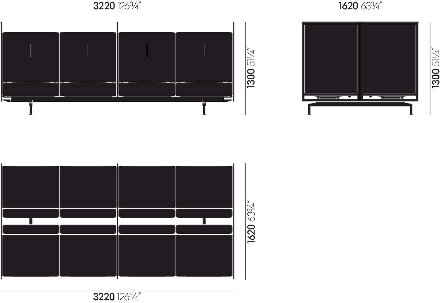 Секционный диван VITRA мягкая работа ARCH-00079650 - Вид №46