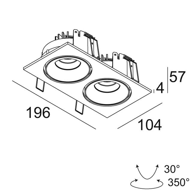 Несколько светодиодных утопленных прожекторов Deltalight Reo ARCH-00029031 - Вид №9