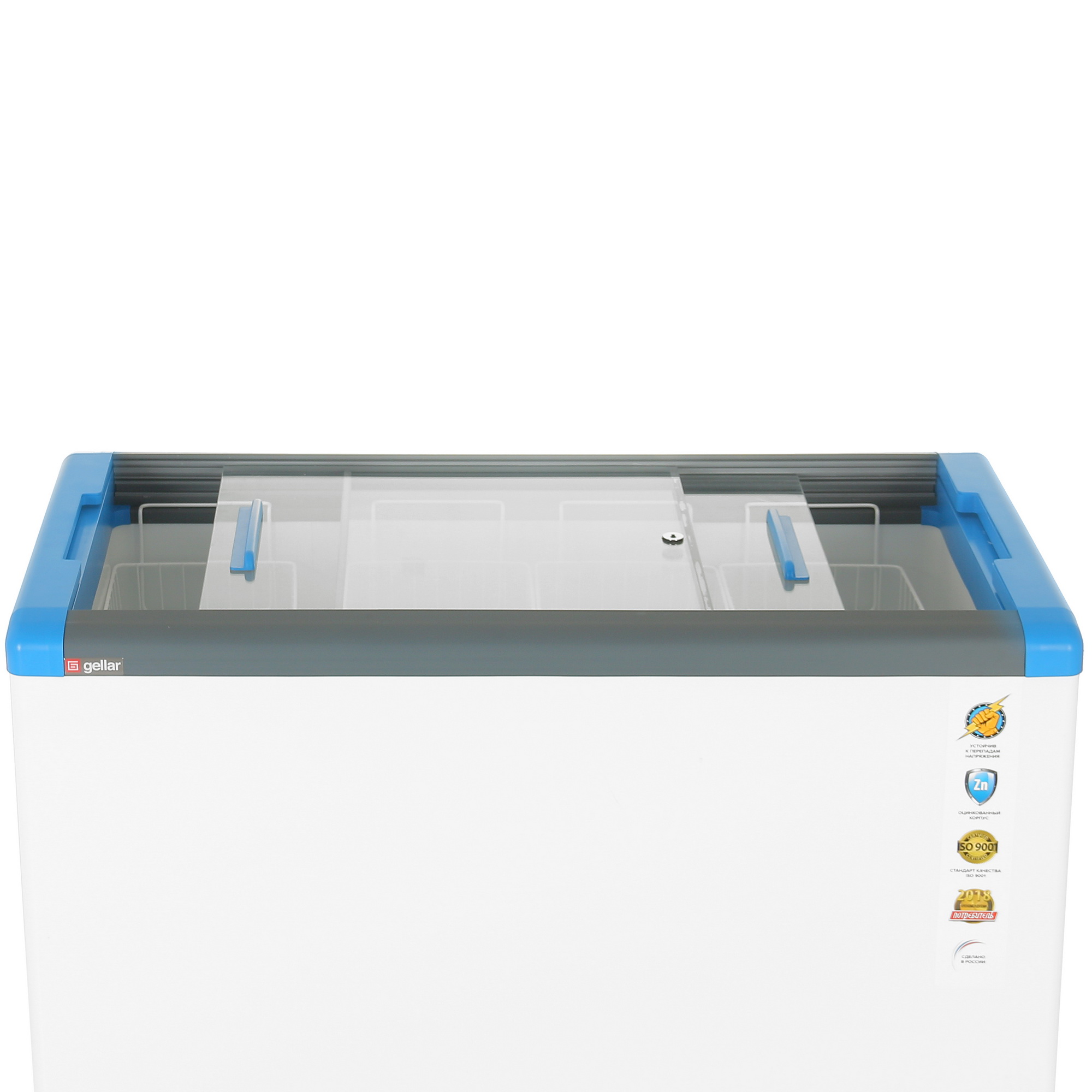 1109645 Морозильный ларь Frostor Gellar FG 400 С белый, синий STDN-0120030 - Вид №4