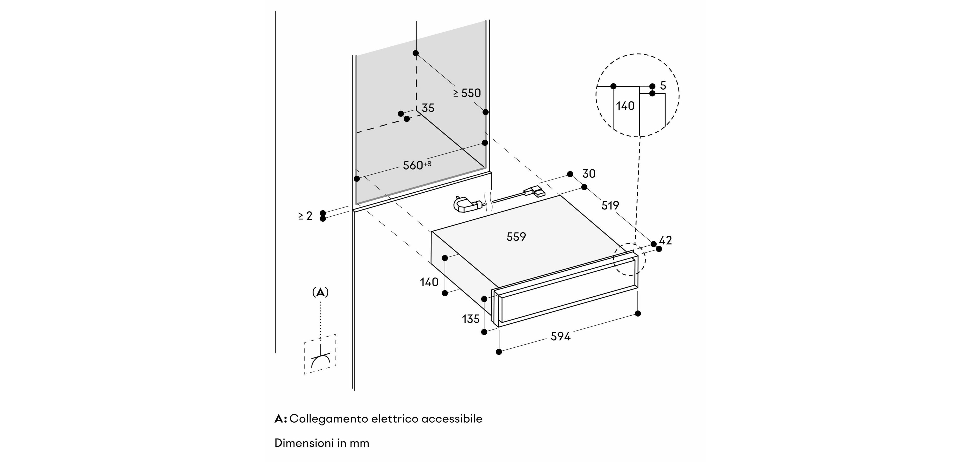 Встраиваемый подогреватель еды из нержавеющей стали GAGGENAU Expressive ARCH-00066066 - Вид №3