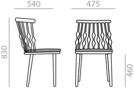 Andreu World Стул из бука Nub Si1449 - Вид №4