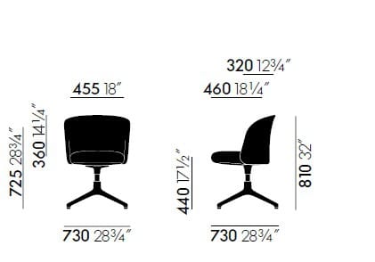 Мягкий спицевый стул VITRA Mikado ARCH-00000247 - Вид №2