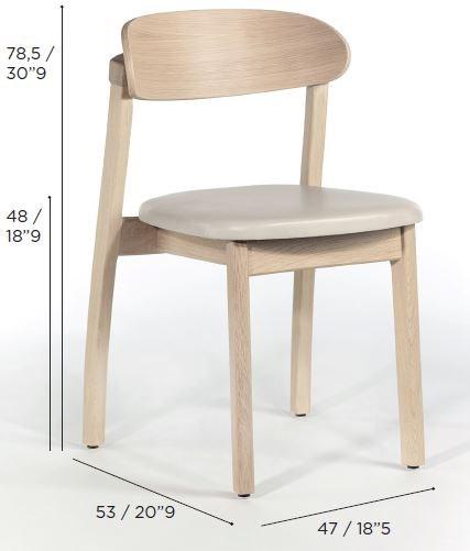 Wildspirit Деревянный стул со встроенной подушкой Arch sun-id-1435032 - Вид №8