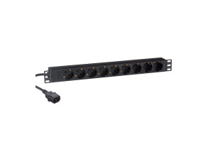 17618550 Блок розеток ServerPro.PDU-19H906.Al-9S-C14-2.5CU.191U алюминий 9Schuko кабель с вилкой C14. 2.5м. 280852 ExeGate