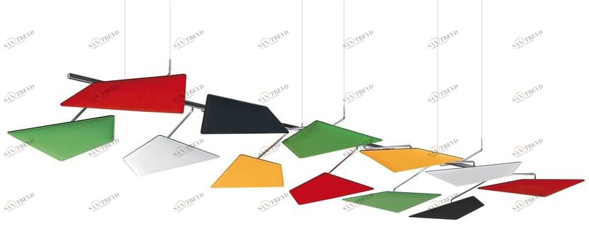 Caimi Brevetti Подвесная акустическая панель из trevira® cs Snowsound technology sun-id-1417984