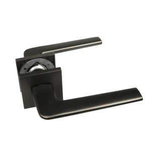 Дверная ручка на розетке KREAFORTA Акация без запирания цвет графит