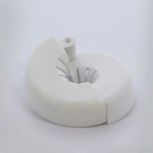 Розетка для трубы 10-18мм разъемная пластиковая белая TIEMME