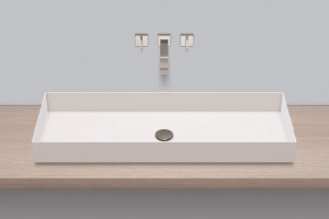 3214000400 Надставная раковина, ab.me1000, белая, для простого ухода Alape серия ME (Metaphor)