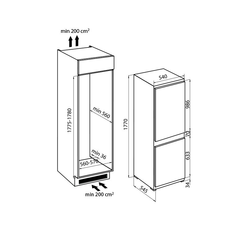 2036000 Холодильник 2036000 Fosterspa  - Вид №1