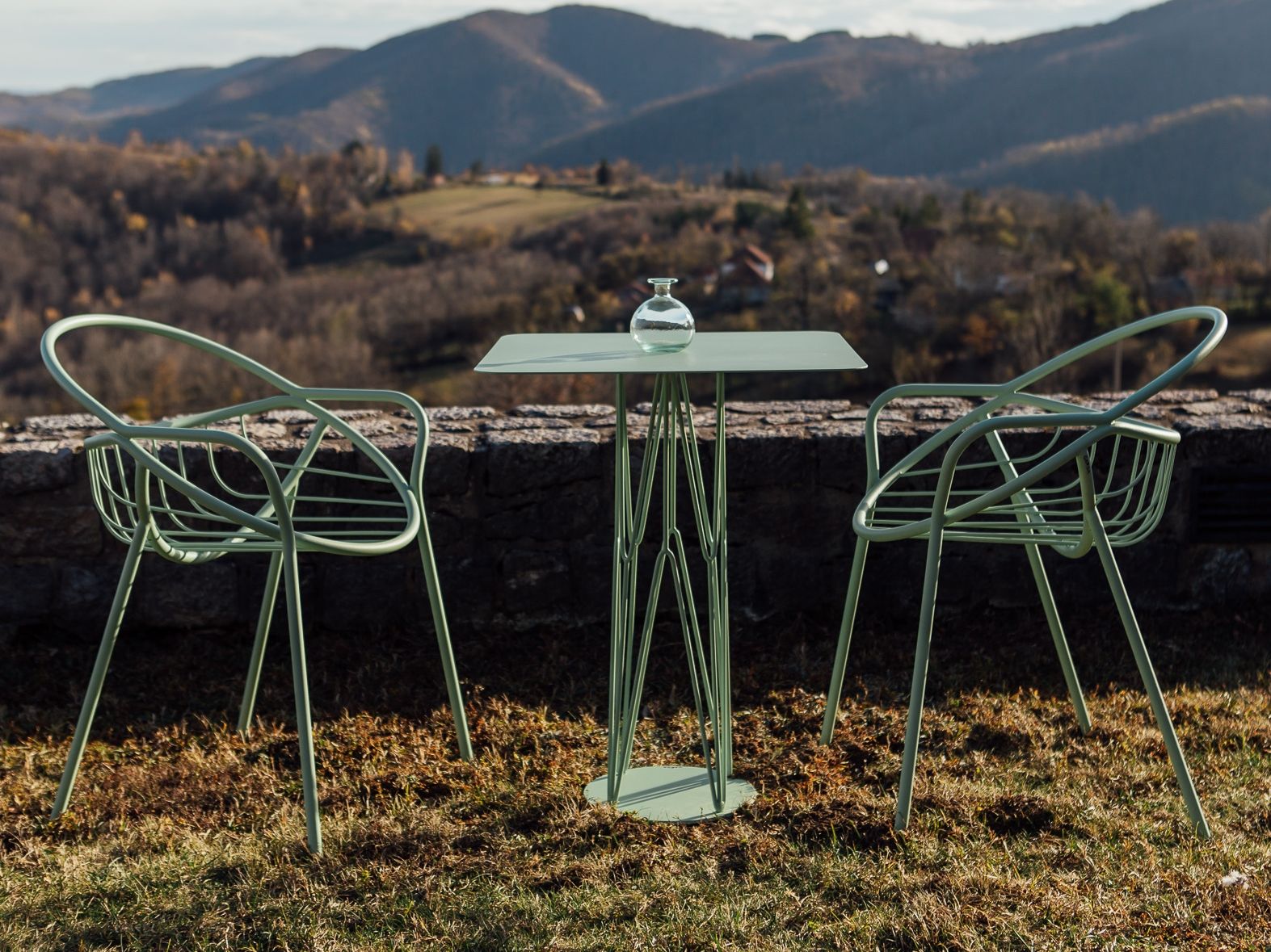 Стальной стул с порошковым покрытием с открытой спинкой Garda Furniture пузырь ARCH-00012461 - Вид №4