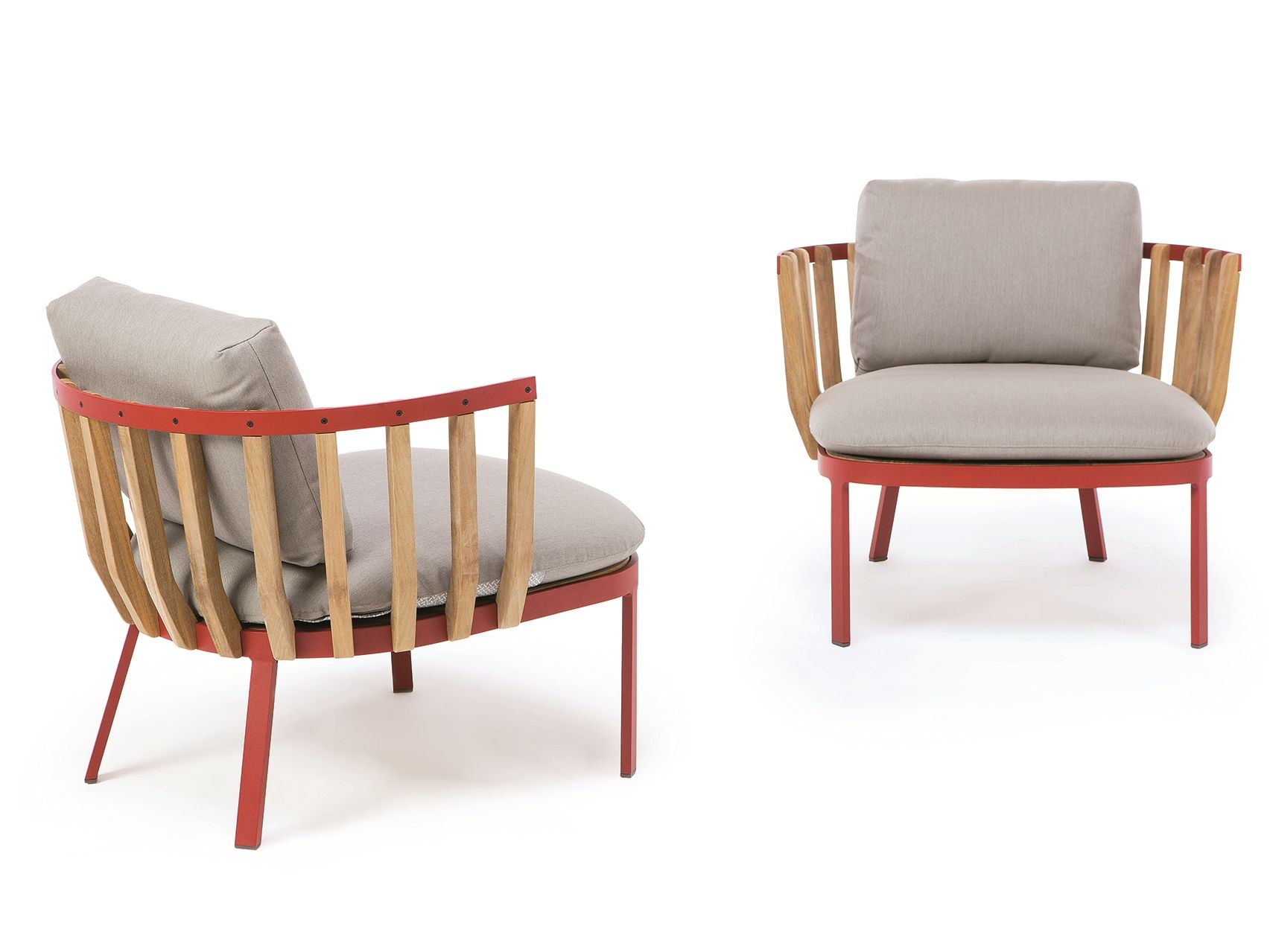 Садовое кресло из тикового дерева с подлокотниками Ethimo качели ARCH-00010047 - Вид №3