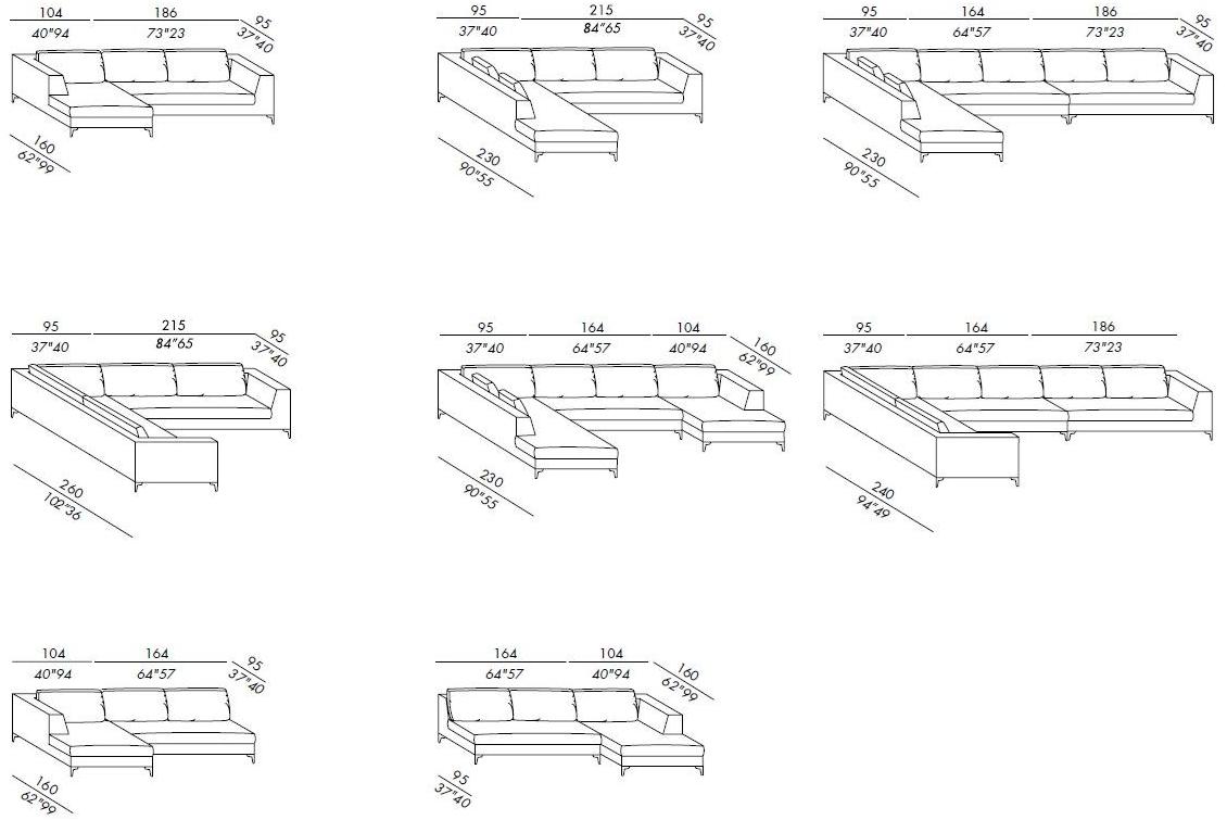 Meridiani Мягкая кушетка Louis up sun-id-1365972 - Вид №7