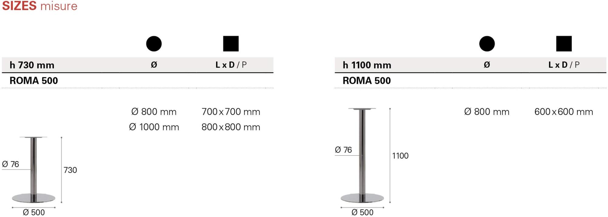 Nitesco Квадратный высокий стол Roma sun-id-1485556 - Вид №2