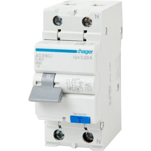 Дифференциальный автомат Hager AD890J 1P N C40 A 30 мА 4.5 кА AC