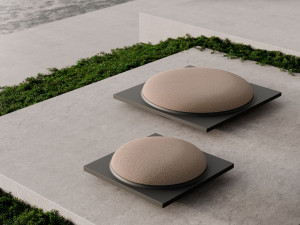 Бетонный квадратный пуф