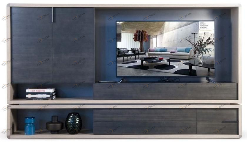 Roche Bobois Самонесущая стенка для хранения, лакированная МДФ Rive droite sun-id-1419229