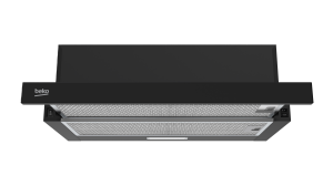 9168804 Вытяжка телескопическая Beko BHNT613R4CB черный/черный