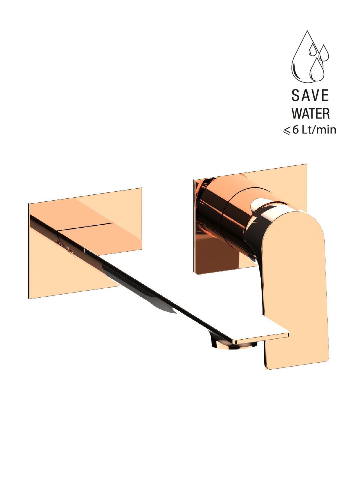 Настенный смеситель для раковины с ограничителем расхода Rubinetterie Frattini Нарцисс ARCH-00103865 - Вид №7