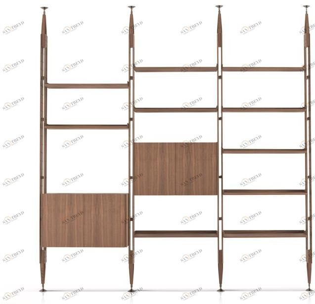 Cassina Стеллаж деревянный с креплением от пола к потолку sun-id-1470103