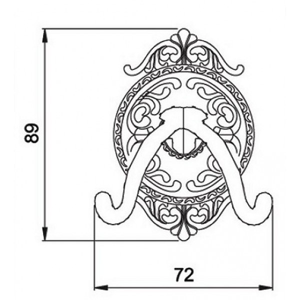 Крючок двойной Hayta (Германия) 13901-2/GOLD sun-id-561610 - Вид №1