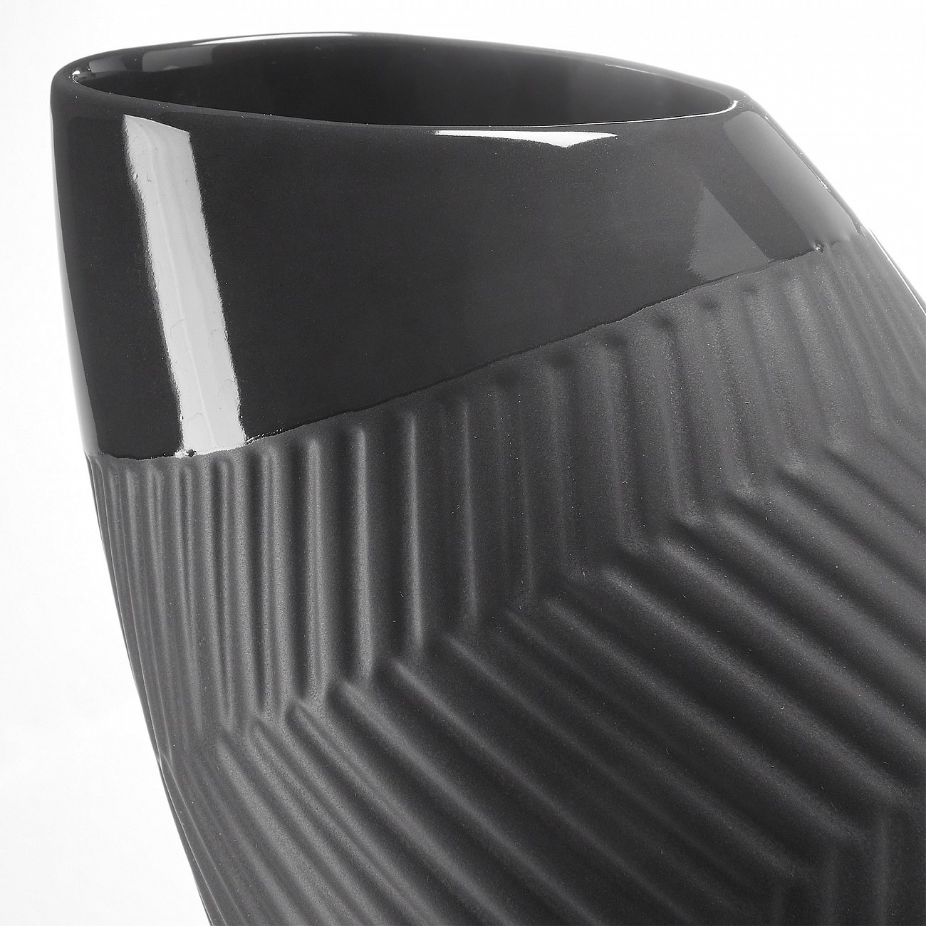 Ваза керамическая коричневая Mundo 36 см от La Forma LA FORMA - 343147 Коричневый;черный  - Вид №2