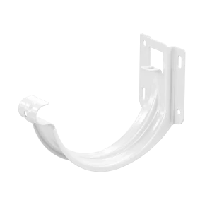 Держатель желоба карнизный ø125 цвет белый