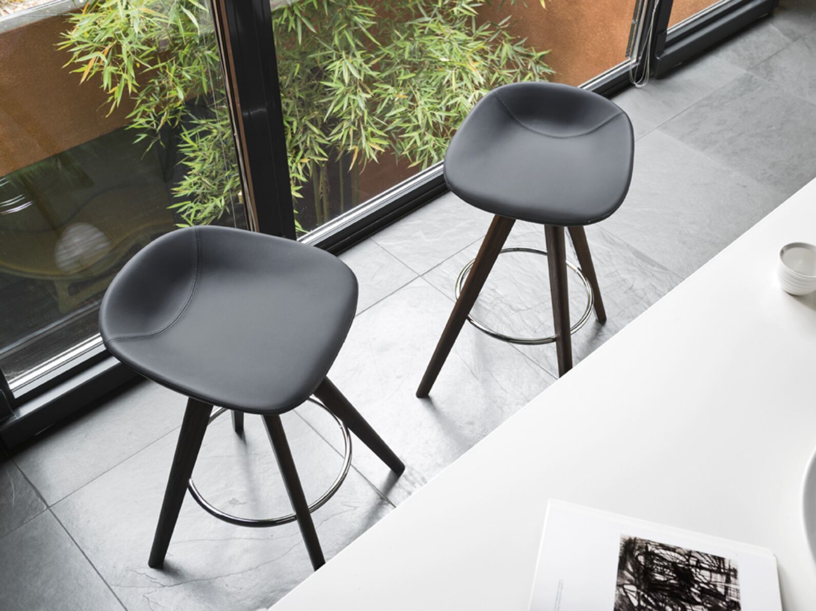 Табурет из массива дерева с подставкой для ног Calligaris PALM ARCH-00105219 - Вид №2