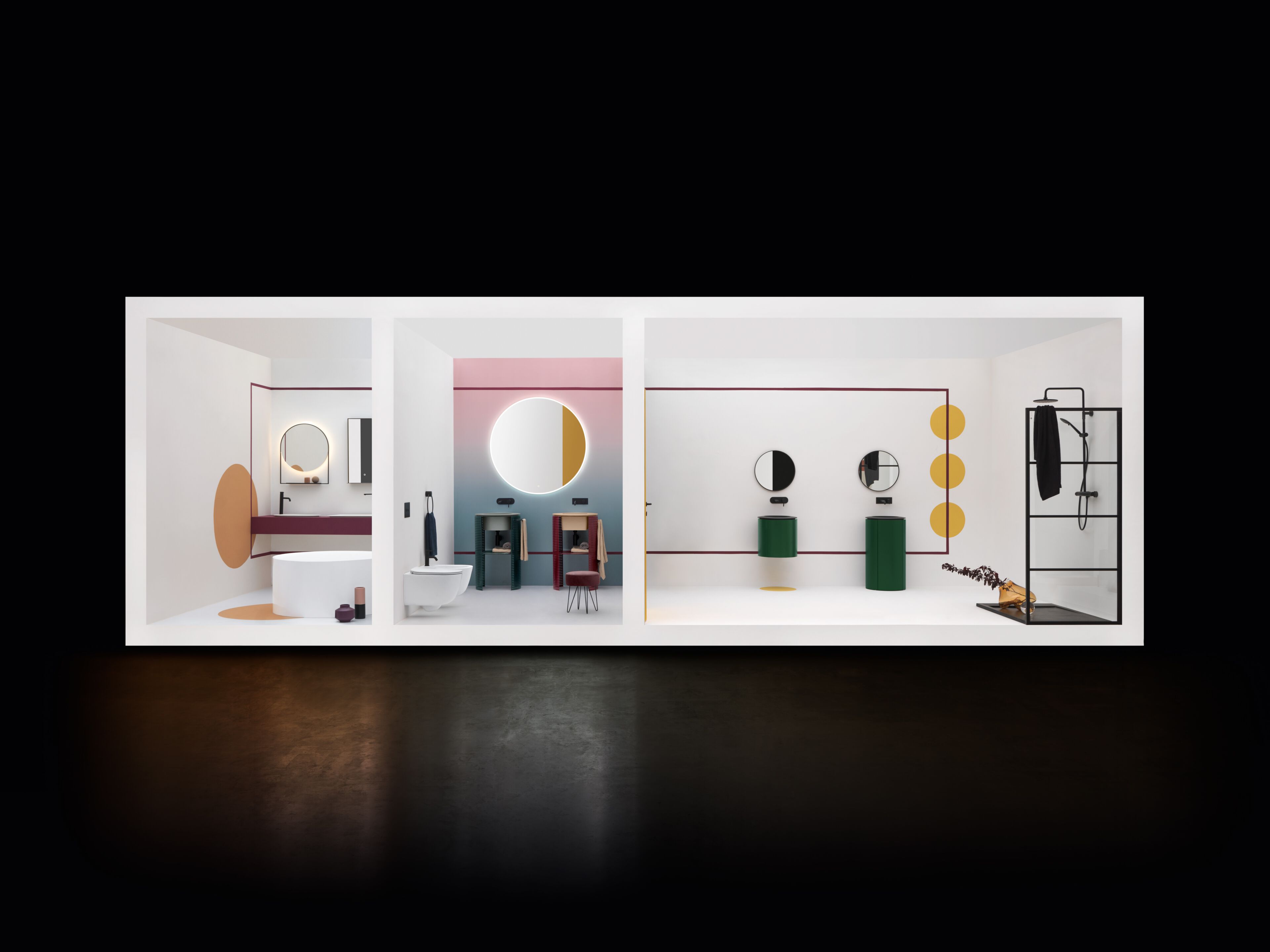 Напольный шкаф для умывальника из МДФ с дверцами Axa Skyland ARCH-00085140 - Вид №6