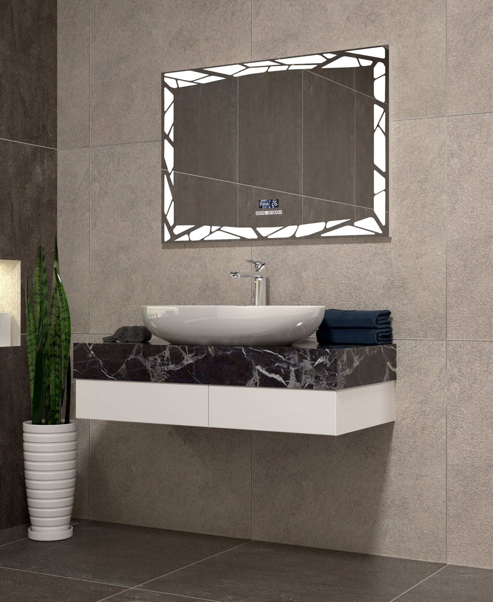 Зеркало Melissa Media Grey 600 VIGO sun-id-664577 - Вид №1