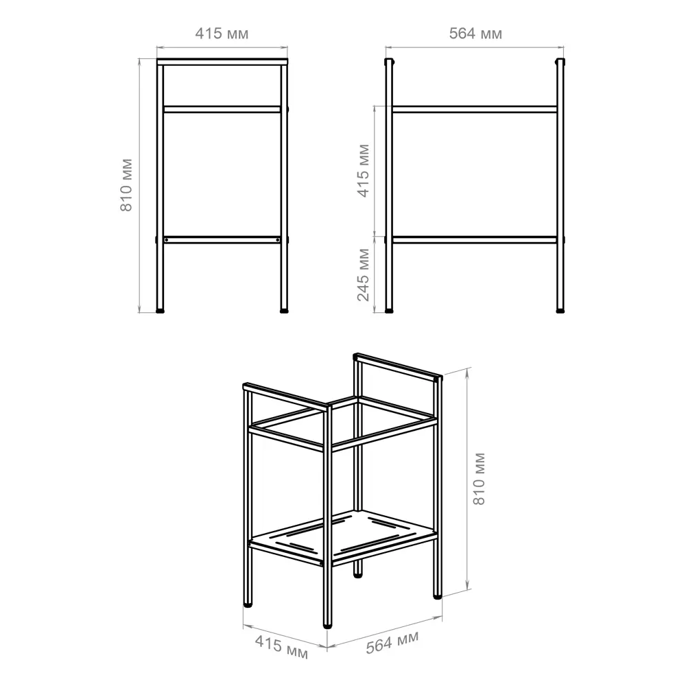Konsensa Бруклин — стильная напольная опора для раковины 89375176 STLM-1405984 - Вид №6